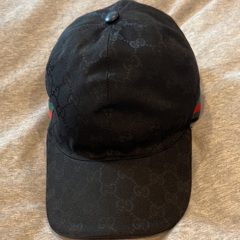 Mens black Gucci baseball cap